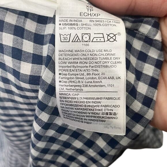 Doen Blue and White Smocked Maxi Sundress - Picture 10 of 12